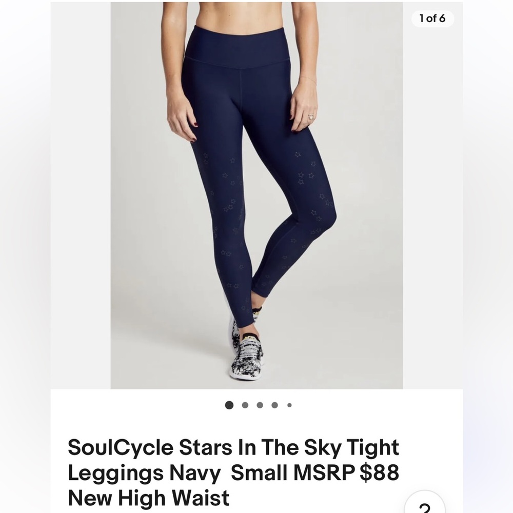 SoulCycle Stars in the Sky leggings in navy